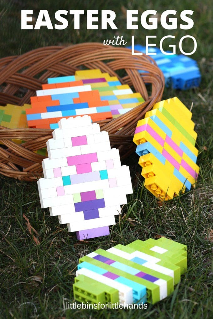 LEGO Easter Eggs and Basic Brick Building Idea for Kids