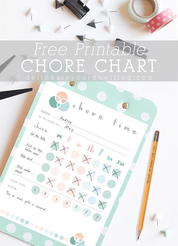 FREE Printable Chore Chart