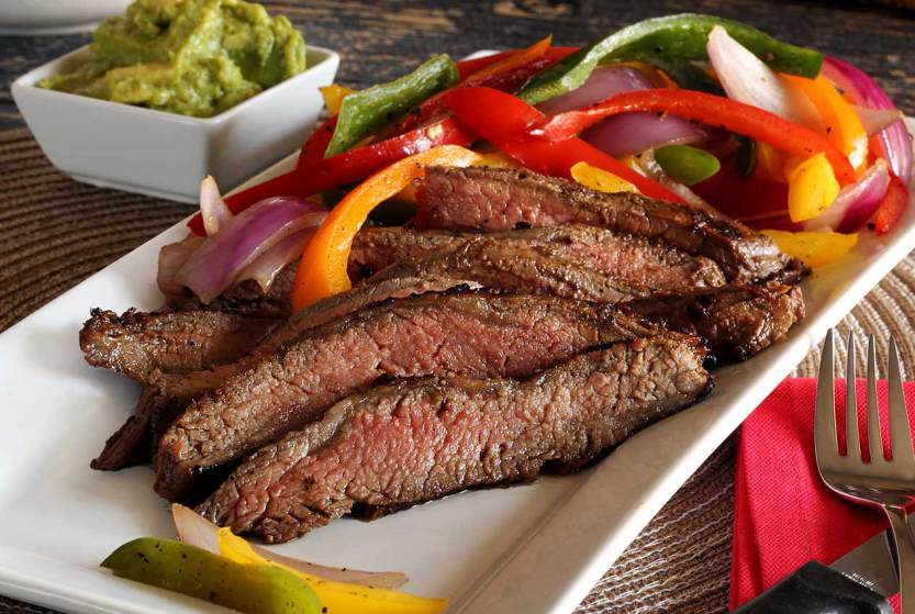 Balsamic Marinated Flank Steak with Grilled Peppers via Paleo Newbie