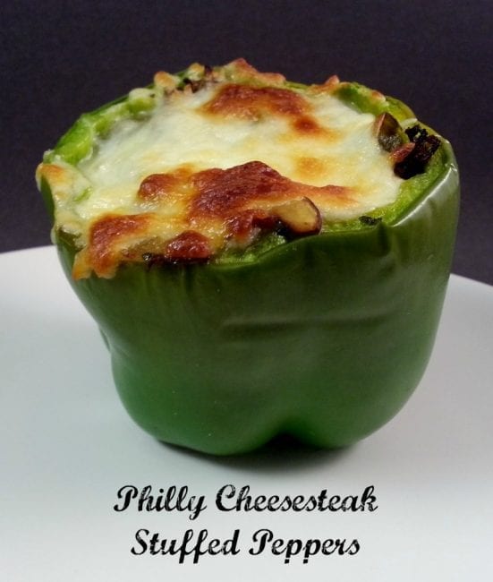 Philly Cheesesteak Stuffed Peppers via Little Family Adventure