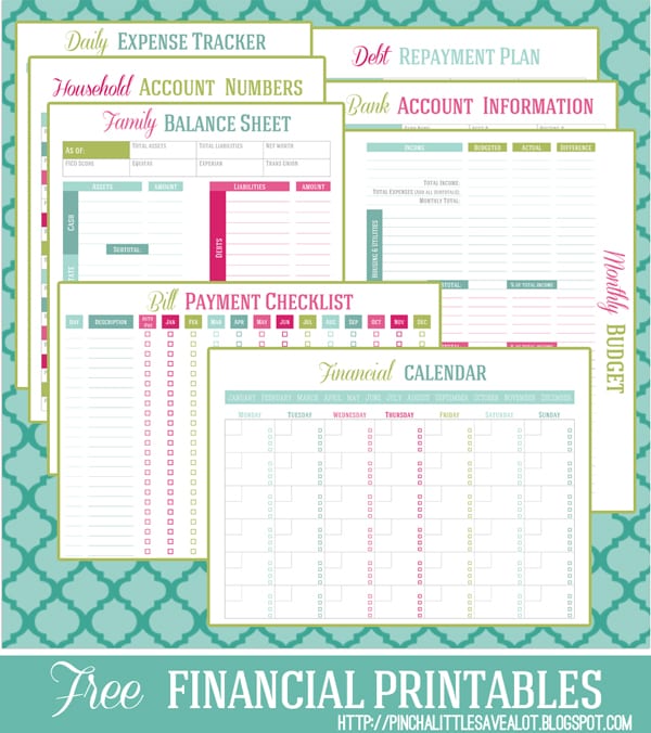 FREE Financial Printables