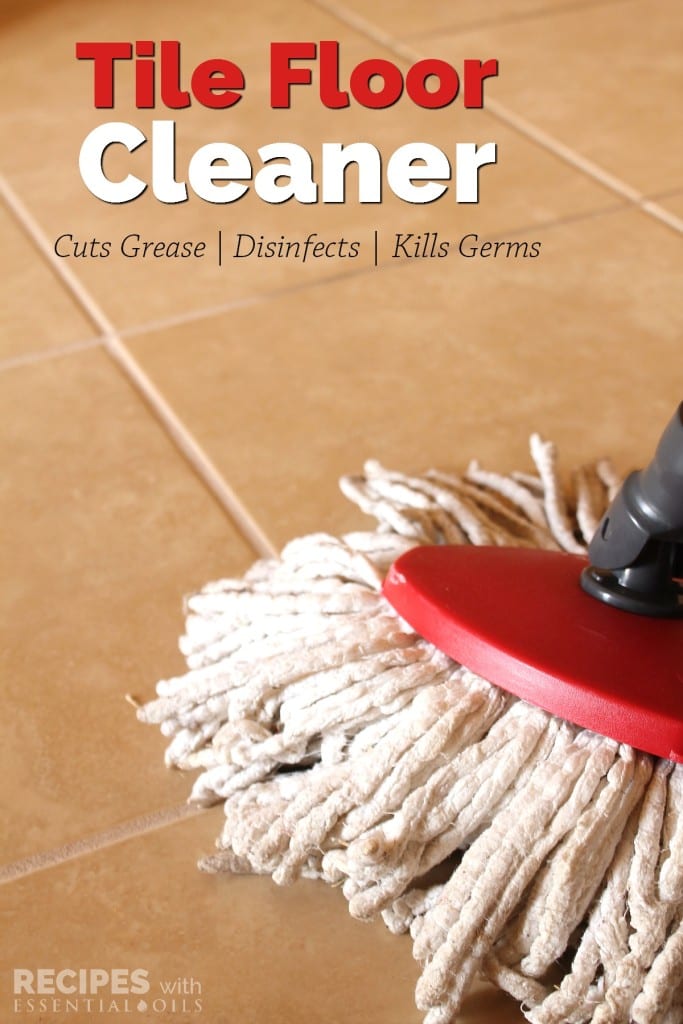 Homemade Tile Floor Cleaner via Recipes with Essential Oils
