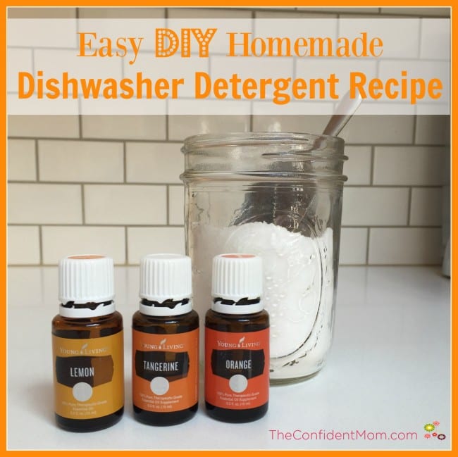 Easy DIY Homemade Dishwasher Detergent Recipe The Confident Mom