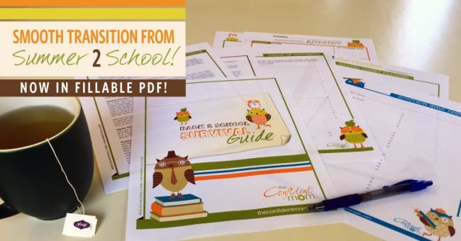 Get Ready for Back to School with The Confident Mom Back 2 School Survival Guide Get Ready for Back to School with The Confident Mom Back 2 School Survival Guide