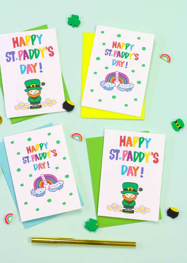 Diy Printable Saint Patricks Day Cards